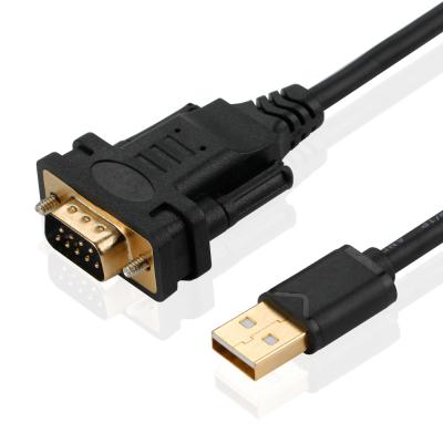 China USB server to db9-pin patch male serial cable British chip USB to serial RS232 cable for sale