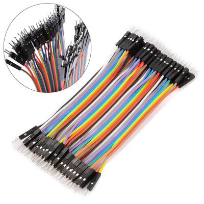 China 40P COMPUTER male-to-male Dupont cable 10CM color cable 2.54 pitch, customized by manufacturer for sale