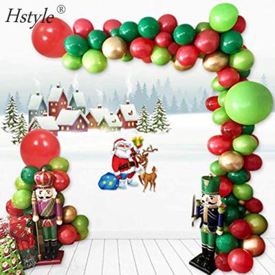 China Eco-friendly Christmas Balloon Garland Arch Kit 110pcs Balloons For Kids Xmas Home Holiday New Year Party Backdrop Decorations SET620 for sale