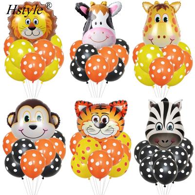 China Eco-friendly Cartoon Animal Balloons Kit For Kids Theme Birthday Party Supplies Decorations SET726 for sale