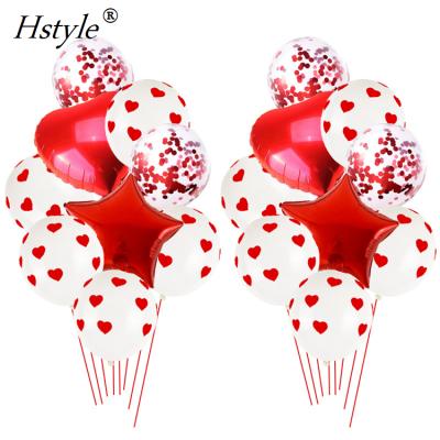 China 2020 Latest Eco-Friendly Happy Valentines Day Balloon Bouquet Valentines Day Decoration Balloons Kits SET0312 for sale