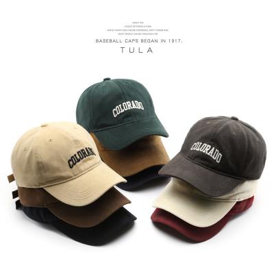 China Wholesale JOINT fashion alphabet embroidery cotton baseball caps adults outdoor sports hats for sale