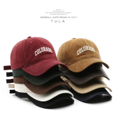 China Wholesale Custom High Quality JOINT Solid Color Letter Design Golf Hat Classic Baseball Cap Vintage Solid Color Casual Hats for sale