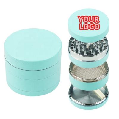 China Glow In The Dark Glowing Herbal Smoking Accessories Logo Metal Weed Grinder Custom Made for sale