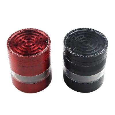 China Custom Design Sharp Teeth Metal Logo Big Fresh Herbal Grinder For Tobacco for sale