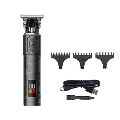 China Outdoor Washable LCD Display Hair Trimmer Hair Clippers Barber Shop Electric USB Charging for sale