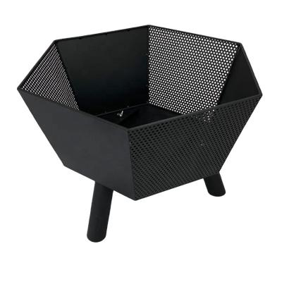 China Wholesale Customized Hearting Polygon Outdoor Fireplace Metal Fire Pit Portable Wood Burning Pit for sale