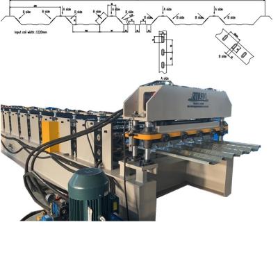 China 1500mm Plc-Kontrollsystem-Boden Decking, der Maschine 6m/Min bildet zu verkaufen