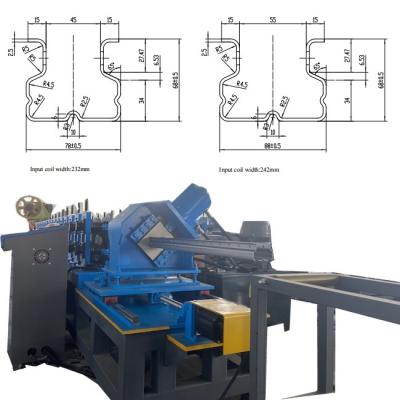 China Pallet Rack Uprights / Upright Rack Roll Forming Machine Safe for sale