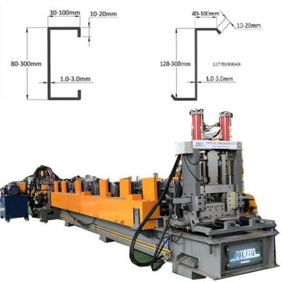 Cina Galvanizzata Cee Purlins Zee Purline Rolling Forming Machine personalizzabile in vendita