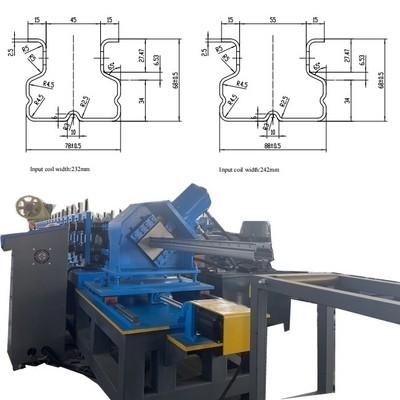 China Schwerlast-Rückhalter-Behälter-Profil-Rückhalter-System Stahl-Rückhalter-Rollformmaschine zu verkaufen