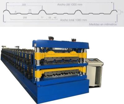 China Rolle der Doppelschicht-7.5kw, die Maschine GI PPGI 25m/Min Anti Rusty bildet zu verkaufen