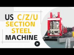 Automatic Versatile Production Cz Purlin Machine High Efficiency