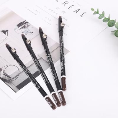 China Enhancement waterproof packaging microblading waterproof smudge proof eyeliner pencil with stamp for sale