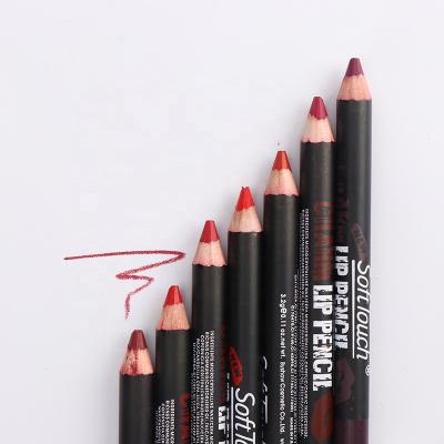 China Private label pencil lip liner waterproof fashionable cheap creamy vegan rose bulk for sale