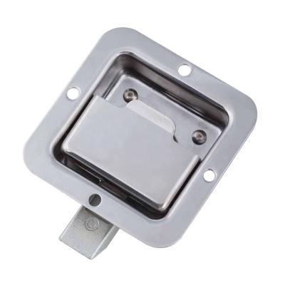 China LM-866-28A Steel Handle-Stainless US Handle Toolbox Door Latch General Flush Stainless Steel Truck Pallet Recessed Lock for sale