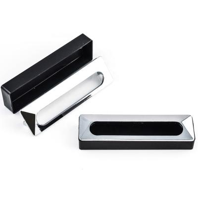 China HP-001 Modern Cabinet Door Handle Concealed Plastic Kitchen Recessed Flush Drawer Pull for sale