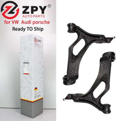 China ZPY Front left lower suspension aluminum control arm OE 7L0407151F 7L0407152F  for TOUAREG Audi Q7 for sale