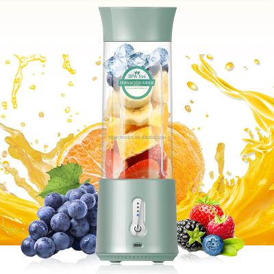 China Car Factory Design 500ml Safety USB Rechargeable 6 Blade Blender Portable Juicer for sale