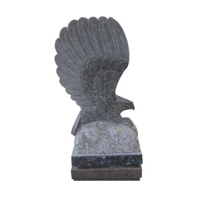 China Popular Bald Eagle Shape Monument European Style New Design Granite Headstone Bald Monument for sale