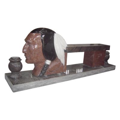 China Modern Redskin Indian benches in India granite stone use as ourdoor bench for sale