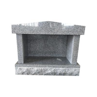 China High Quality Modern Cemetery Use Natural Stone Granite Gray Niche Columbarium For Bone Ash for sale