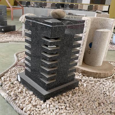 China Modern Style Outdoor Granite Stone Lantern For Graden Landscaping Monument Decorate for sale