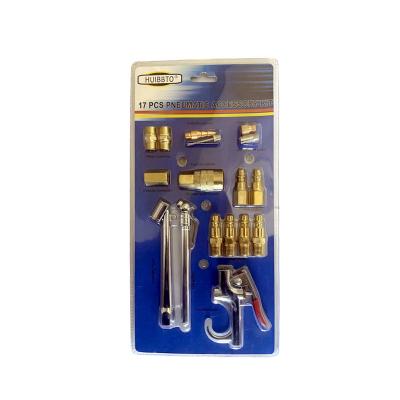 China Indoor or Outdoor Air Compressor Accessory 17PCS Kit fitting coupling Tool Set for sale