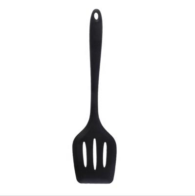 China Viable Kitchen Black Nonstick Heat Resistant Cookware Sets Silicone Spatula Turner Silicone Spatula Set for sale