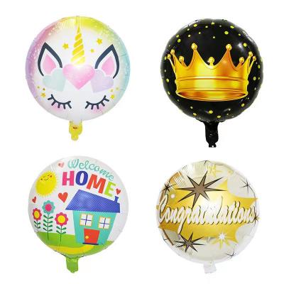 China Fashion colorful 18 inch cartoon gradient fashion birthday balloon family birthday party balloons for sale