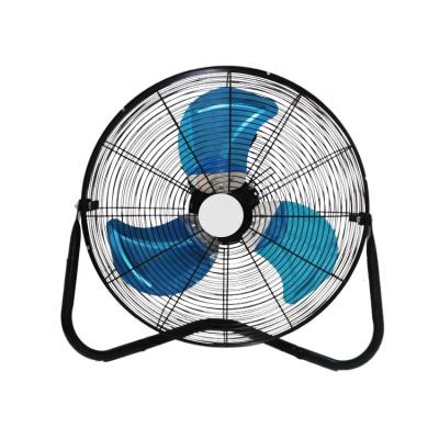 China Better Price High Velocity 20 Inch Galvanized Floor Fan Air Cooling All Metal Big Wind Floor Fan 3/4/5 Metal Blades Copper Motor zu verkaufen