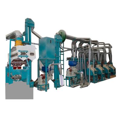 China Plant 25 Ton Per Day Ugali Nshima Maize Flour Machine For Zambia Kenya Africa for sale