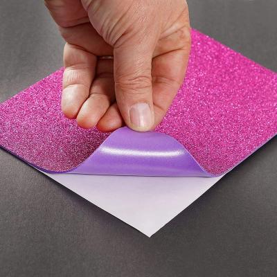 China Craft Self Adhesive Thin Gomma Durable Kids Printed Glitter Eva Foam Sheets With Glitter for sale