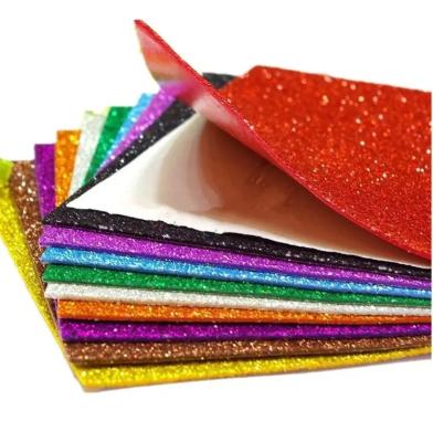 China Wholesale Durable Assorted Colors Eva Sticker Glitter Foam Sheet From Diy Art Projects Self Adhesive Glitter for sale