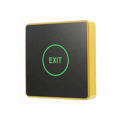 China Access control system factory price mini 12v contact sensor switch box free exit push button with led and proximity for sale