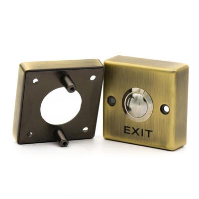 China Gate Control/Exit/Door Automation Factory Price 12V Metal Push Switch Button For Security Access Control for sale