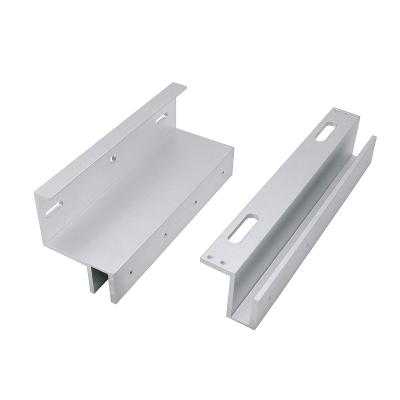 China Zl Frames For 280kg Magnetic Lock 90 Degree Angle 600lbs EM Lock ZL Bracket Door Magnet Lock Glass Strap For 280kg Magnetic Lock for sale