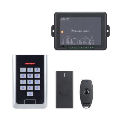 China Waterproof / Waterproof 13.56 Mf Rfid Card Reader Wireless Door Access Control Kit With Metal Keypad for sale