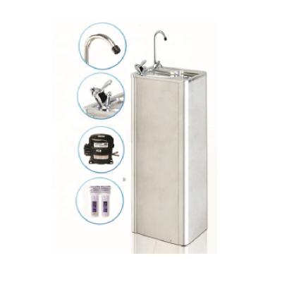 China Hotel Hot Sale Stainless Steel Material Floor Mount / Cold Water Dispenser Freestanding Water Cooler for sale