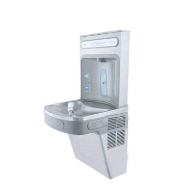 China Hotel Sale Stainless Steel Hot Cold Water Drinking Water Wall Mounted Chiller for sale