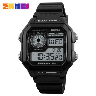 China Auto Date Skmei 1299 Mens Digital Watches Alarm Chronograph Sports Wristwatches 50M Waterproof Luminous Wristwatch for sale