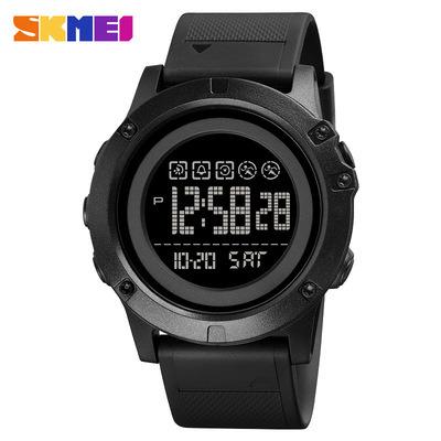 China Skmei 1727 Automatic Mens Date Digital Wrist Watch Dual Time Sport Watches Men Silicone Band Waterproof Luminous Stopwatch For Students for sale