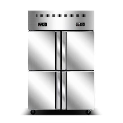 China Double-temperature commercial kitchen restaurant double temperature refrigerator freezer refrigerator for sale