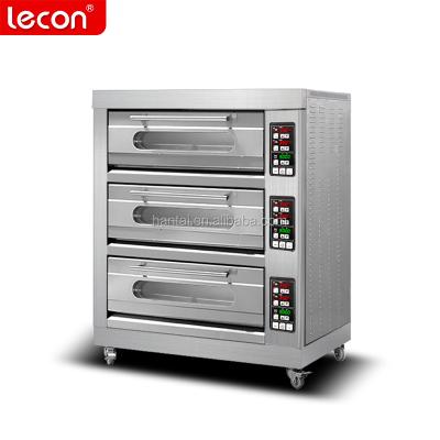 China Intelligent Full Automatic Pizza Bread Bakery Oven Price 3 Deck 6 Trays Oven For Pizza Shop CE /Industrial Bakery Equipment for sale