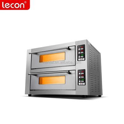 China Intelligent Full Automatic Price Double Deck Oven Bakery Double Pizza Bread Trays Oven For Pizza Shop CE /Industrial Bakery Equipment for sale