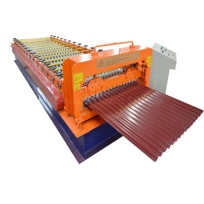 China Automatic Germany assured quality corrugated metal roof tile roll froming making shingle machinery for roof for sale