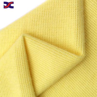 China Wicking 63% Cotton Polyester Brushed Sweater Fabric French Rib With Brushed For Winter Hoodie Sweater Knitted Fabric for sale