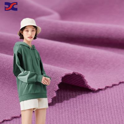 China Plain Heat-insulation 220gsm Tank Top Fabric Thickened Odell Twill Sweater Cotton T-shirts Fabric For Women wanze for sale