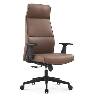 China Professional Manufacturer Staff PU Administration Executive Office Leather Chair (Height) Adjustable for sale