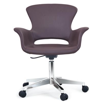 China Rxecutive Adjustable Office Swivel High Back Genuine Leather Conference Room Chair for sale